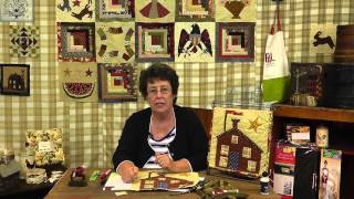 How to applique a Schoolhouse Mini Quilt Block 7 of Jan Pateks Block of the Month [upl. by Aneetak]