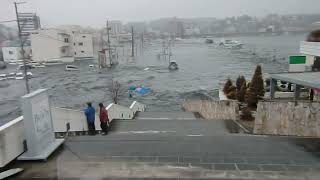 SCARIEST 2011 JAPAN TSUNAMI FOOTAGE COMPILATION PART 55 [upl. by Rubens]