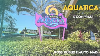 VIAGEM PARA ORLANDO DIA 9  Tobogãs do Aquatica compra no Publix e Ross [upl. by Dranrev331]