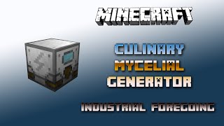 Culinary Mycelial Generator 💎 Minecraft Industrial Foregoing Tutorial Generators💎 Deutsch  German [upl. by Ynnel]