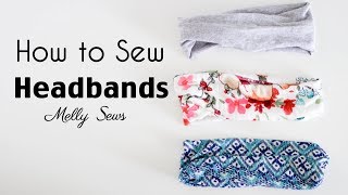 Learn to Sew a Headband  DIY Workout Headband [upl. by Raseac]