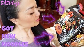 I got some NEW SPICY VOLCANO KOREAN NOODLES  SASVlogs [upl. by Simpkins]