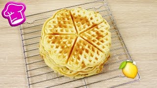 Super einfaches WAFFEL REZEPT mit Quark amp Zitrone  Total lecker amp super fluffig [upl. by Annabell306]