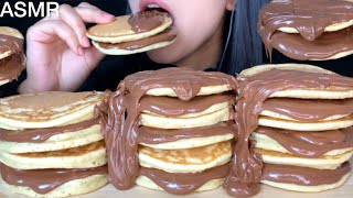 ASMR Pancakes amp Nutella  MUKBANG Eating Sounds [upl. by Ttoille]