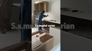 Corian kitchen top installing [upl. by Aennaej995]