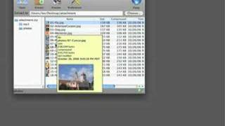 Mac OS X How to use Zipeg [upl. by Aerdnna]