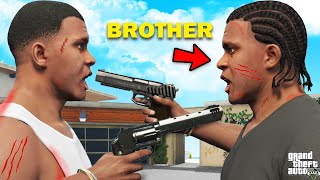 GTA 5  Franklin Biggest Fight With His Twin Brother In Front Of Franklins House GTA 5 Mods [upl. by Nair]