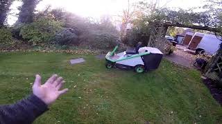 Etesia Bahia Ride on Mower  Leaf Clean up amp look around garden [upl. by Hayton453]