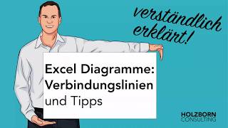 020 Excel Diagramme Verbindungslinien und Tipps besser visualisieren schöne Diagramme kreativ [upl. by Damahom349]