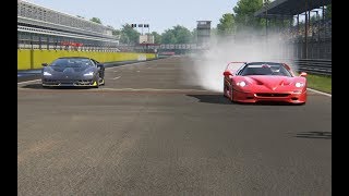 Lamborghini Centenario vs Ferrari F50 at Monza Circuit [upl. by Farra]