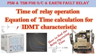 Time of relay operation IDMT characteristics Part2  Hindi [upl. by Scrivings]