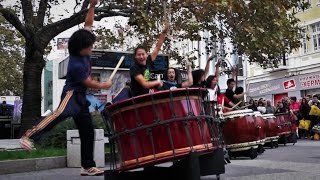 Yamato  The Drummers of Japan  Live Street Performance  Taiko Drums  Plovdiv Bulgaria [upl. by Marni]