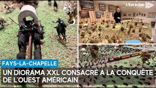 Un diorama XXL consacré à la conquête de l’Ouest américain [upl. by Fergus]