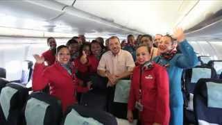 Air Seychelles first A330 lands in paradise [upl. by Euseibbob114]