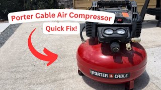 Porter Cable Air Compressor Stopped Working  6 gal Pancake Air Compressor Wont Start  How to Fix [upl. by Okiruy]