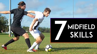 7 GREAT SKILLS for MIDFIELDERS [upl. by Neyu]