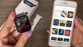 CONFIGURAÇÃO COMPLETA PARA SMARTWATCH W27 PRO NO IPHONE [upl. by Nidnarb805]