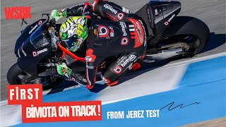 BIMOTA ARE BACK first footage as the KB998 takes to the Jerez track 🎥  Jerez WorldSBK Test 🛠️ [upl. by Jaime]