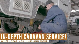 COMPREHENSIVE CARAVAN SERVICE 10000km check of brakes lights and more [upl. by Accissej]