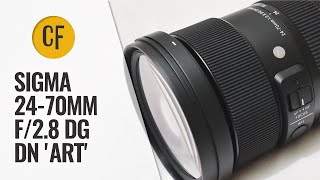 Sigma 2470mm f28 DG DN Art lens review with samples Fullframe amp APSC [upl. by Elehcir654]