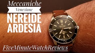 Meccaniche Veneziane Nereide Ardesia Automatic Swiss Diver Unboxing and Review [upl. by Ulrick]