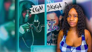 Digga D Unreleased Plugged In Lyric Video  REACTION [upl. by Ecertap283]