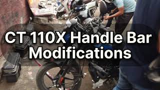 CT110X Cafe Racer Handle Bar Modification  Modified Motorcycle  Leo efi [upl. by Ihcas164]