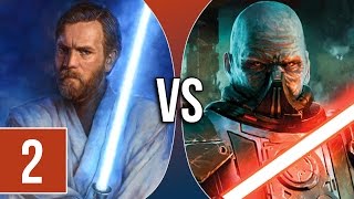 VS  ObiWan Kenobi vs Darth Malgus 23 ft Jensaarai1 [upl. by Hnirt]