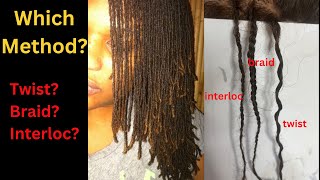 Comparing Microloc Install Methods Braids Twists Interlocs [upl. by Germaine]