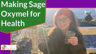 Making Sage Oxymel Infusion of Honey and Vinegar for Health Benefits and Uses [upl. by Corkhill299]