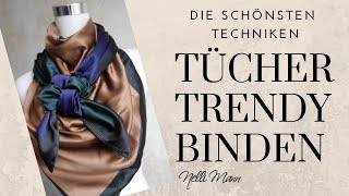 Farb und Stilberatung  Schals und Tücher binden TRENDY [upl. by Tnilc]