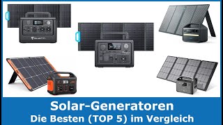 Günstige Solargeneratoren 2024 TOP 5 🥇 Solar Generatoren Testsieger im Vergleich gut und günstig [upl. by Herriott763]