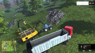 Farming Simulator 15  Présentation de mod  remorque broyeuse [upl. by Ettelliw995]