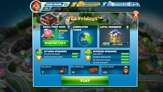 Cooking fever game 🎮 TGI Fridays level 1 to 403 stars 🌟cookingfever cookinggame playgame games [upl. by Maccarthy]