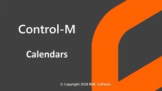 ControlM Calendars [upl. by Ananna225]