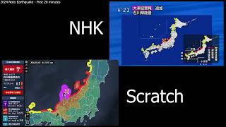 The 2024 Noto Peninsula Earthquake  First 20 minutes Scratch  NHK [upl. by Mayce]