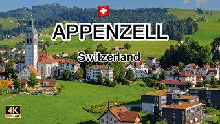 Appenzell  Switzerland  One of the Most Beautiful Fairytale Village of 🇨🇭 4K Walking Tour [upl. by Gardner]