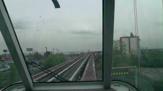 Newark Airport Monorail Ride [upl. by Yslek]