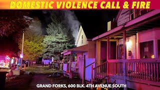 BREAKING NEWS Domestic Violence Call amp Fire Call In Grand Forks [upl. by Coffee179]