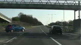 M25 The Borehamwood TurnOff then into Warrick Road at Borehamwoods Premier Inn April 2012 [upl. by Finbar]