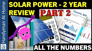 Solar Power  2 Year Review  Part 2  All The Numbers [upl. by Erdna544]