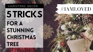 Decorate a Stunning Christmas Tree Using These 5 Tricks  Christmas Decor [upl. by Rednasela]