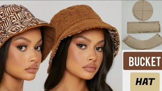 DIY Bucket Hat  Bucket Hat Pattern Drafting For All Sizes [upl. by Aiceila281]