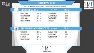 Shipton under Wychwood CC 1st XI v Tiddington CC 1st XI [upl. by Dottie]