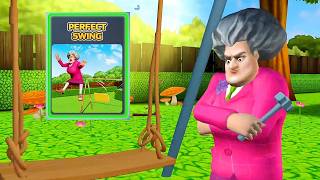 Scary Teacher 3d PERFECT SWING BOBOwalkthrough PART 11  PRANK PASSS  4k [upl. by Akihsan]