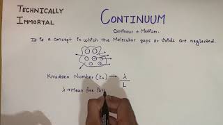 Concept Of Continuum It’s Significance Knudsen Number and why do we need it [upl. by Edgard]