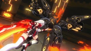 Kiana VS Herrscher of Dominance FULL FIGHT JAPANESE DUB  Honkai Impact 3rd [upl. by Salas]