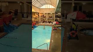 Pirate Ship In The Pool 🦜 Adventureland Resort  Altoona Iowa  Family Resort  Two Indoor Pools [upl. by Racklin623]