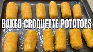 How to make Oven Baked Croquette Potatoes Easy baked croquette potatoes recipe [upl. by Ahseid]