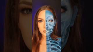 🩻 xray vision 🩻 halloweenmakeuplook makeup halloweenideas makeuptutorial makeupartist [upl. by Darnok]